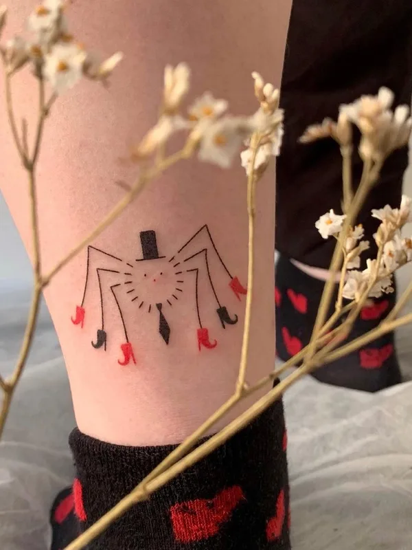 color cartoon Tatuaggio su ankle #51171 | Tatuatore Аня Сацуро