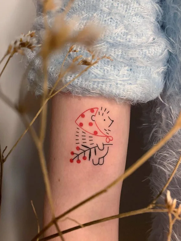 color linework Tatuaggio su forearm #51178 | Tatuatore Аня Сацуро