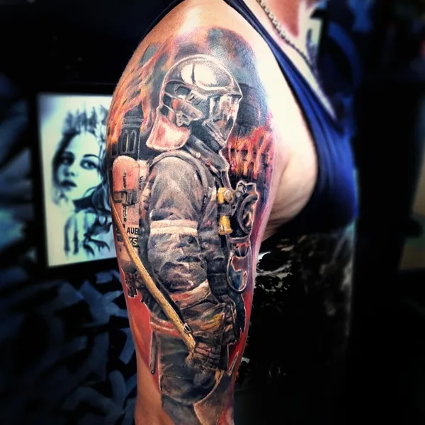 Portrait tattoo by Александр Минин in Красноярск