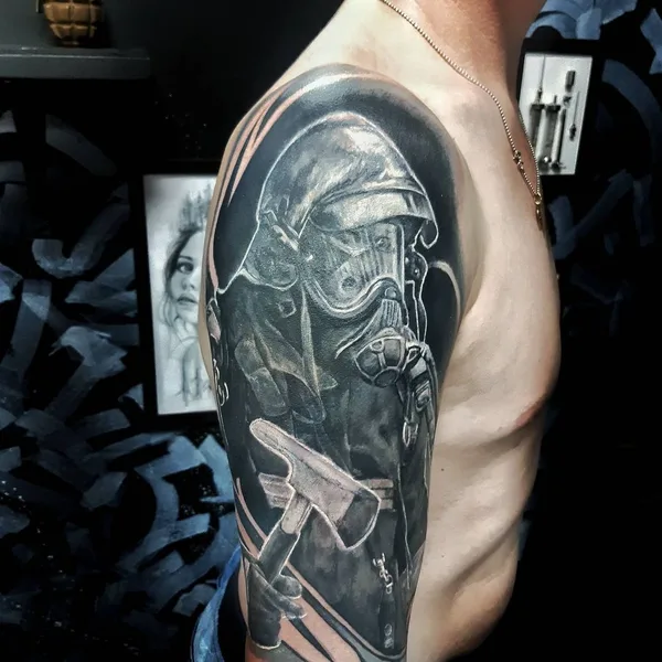 Portrait tattoo by Александр Минин in Красноярск