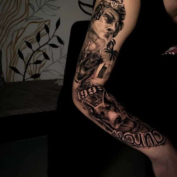 Graphic tattoo by Григорьева Анастасия in Красноярск