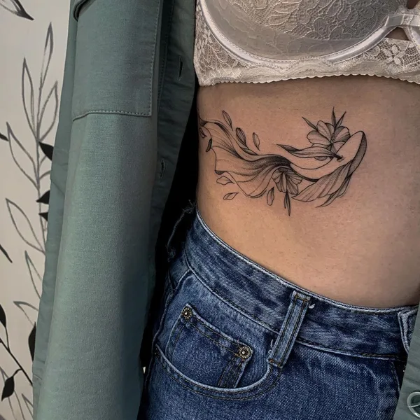 Graphic tattoo by Григорьева Анастасия in Красноярск