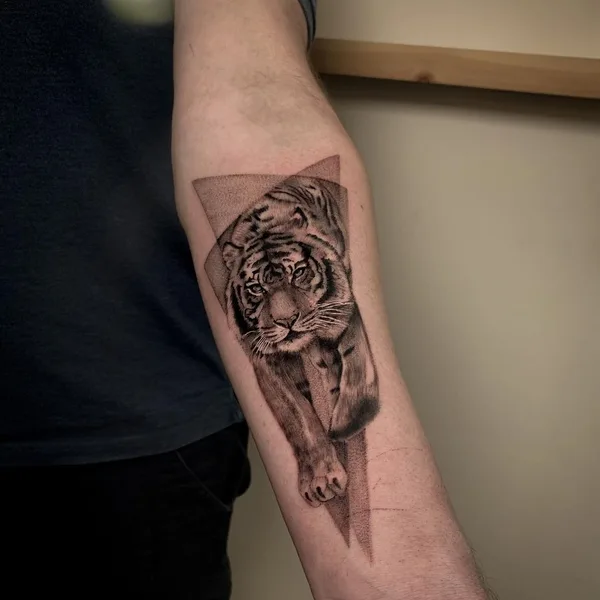 Graphic tattoo by Григорьева Анастасия in Красноярск