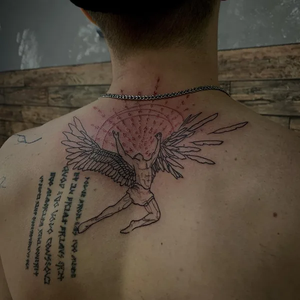 Graphic tattoo by Григорьева Анастасия in Красноярск