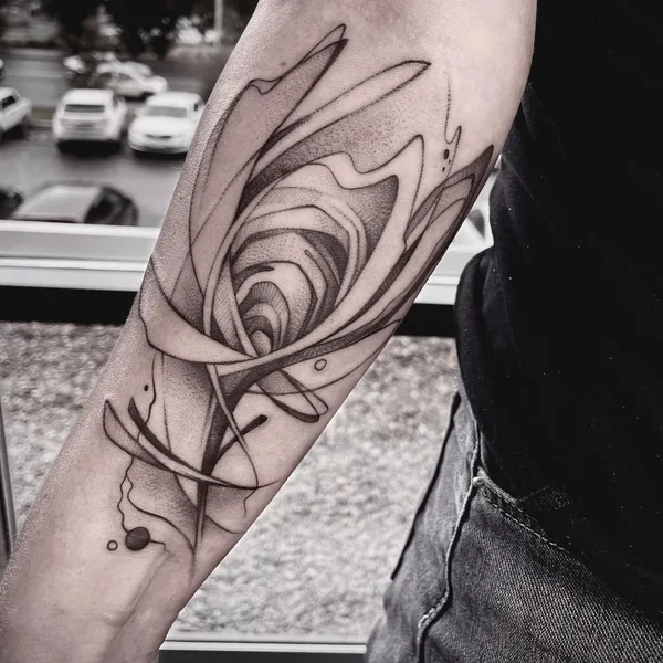 Graphic tattoo by Екатерина Годунова in Красноярск