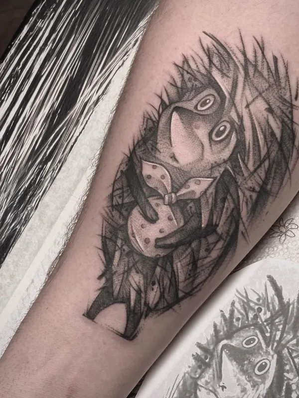 black and grey sketch Tatuaggio su forearm #51249 | Tatuatore Екатерина Годунова