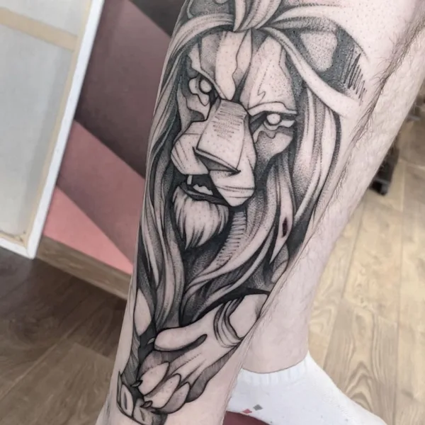 Graphic tattoo by Екатерина Годунова in Красноярск