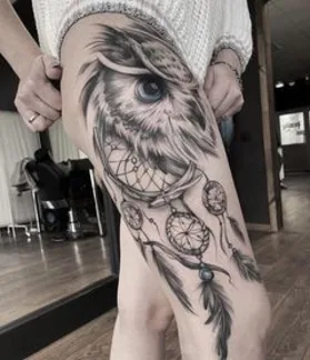 Graphic tattoo by Екатерина Годунова in Красноярск