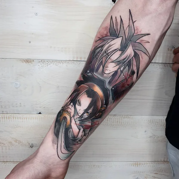 Anime tattoo by Софья Эркенова in Красноярск