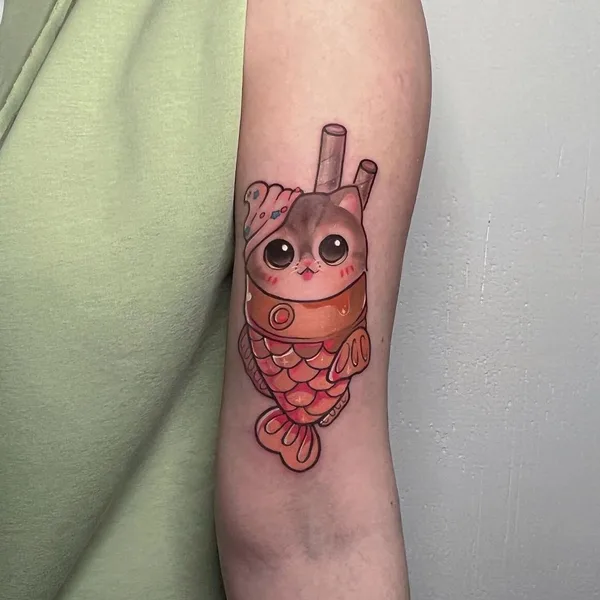 Anime tattoo by Софья Эркенова in Красноярск