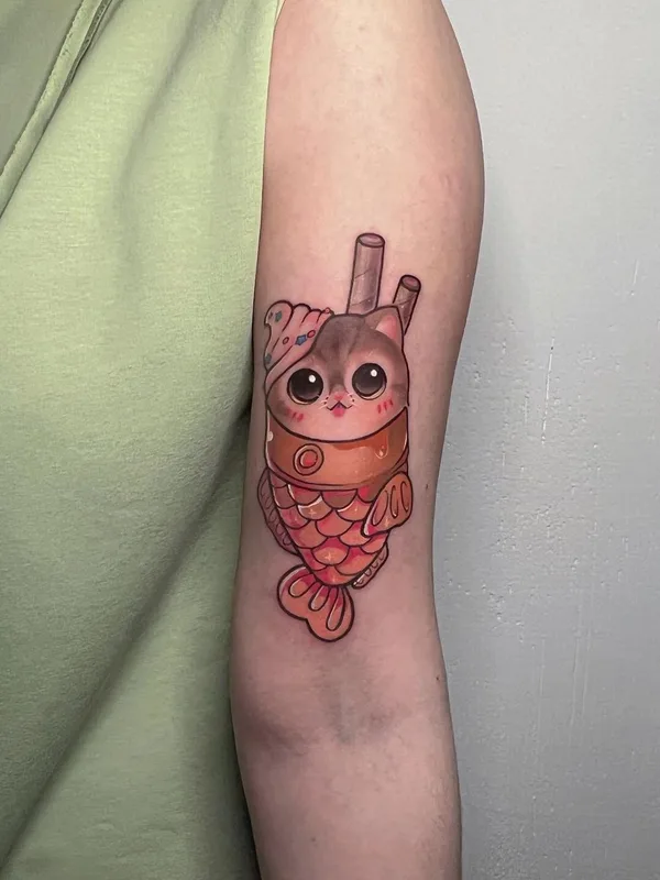 color cartoon Tatuaggio su outer arm #51270 | Tatuatore Софья Эркенова