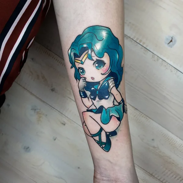 Anime tattoo by Софья Эркенова in Красноярск