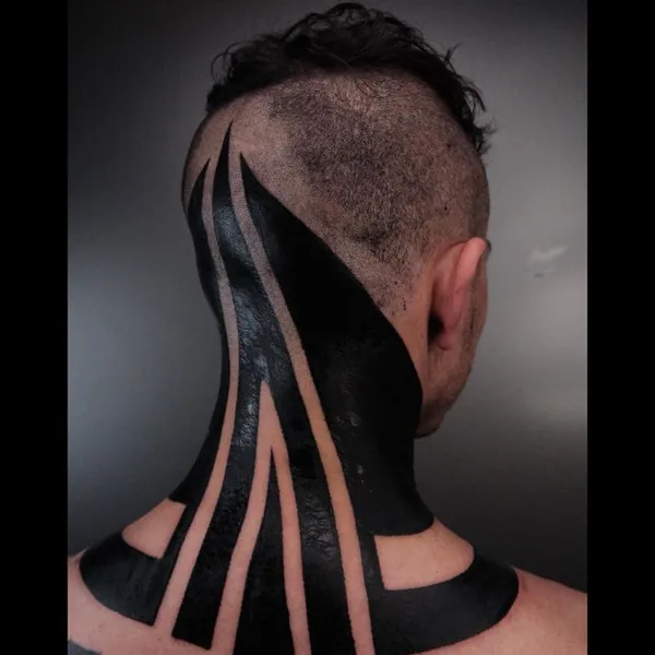 Ornamental tattoo by Nazareno Tubaro in Buenos Aires