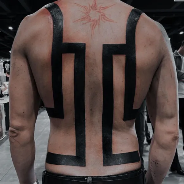 Ornamental tattoo by Nazareno Tubaro in Buenos Aires