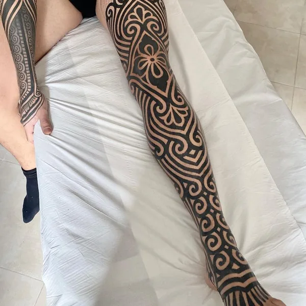 Орнаментальная tattoo by Andrea Scollo in Puerto del Rosario