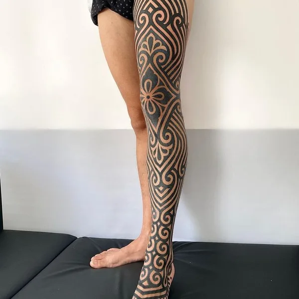 Орнаментальная tattoo by Andrea Scollo in Puerto del Rosario