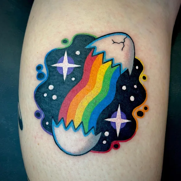 avant-garde tattoo by Winston The Whale in Portland