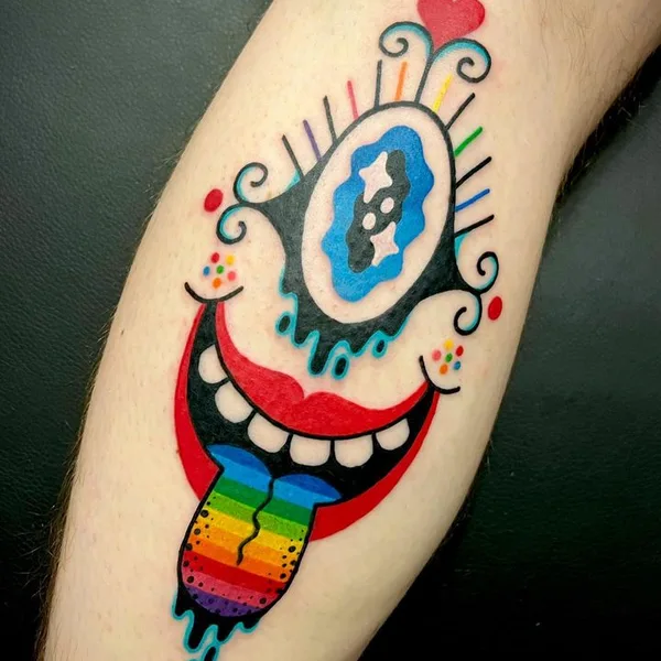 avant-garde tattoo by Winston The Whale in Portland