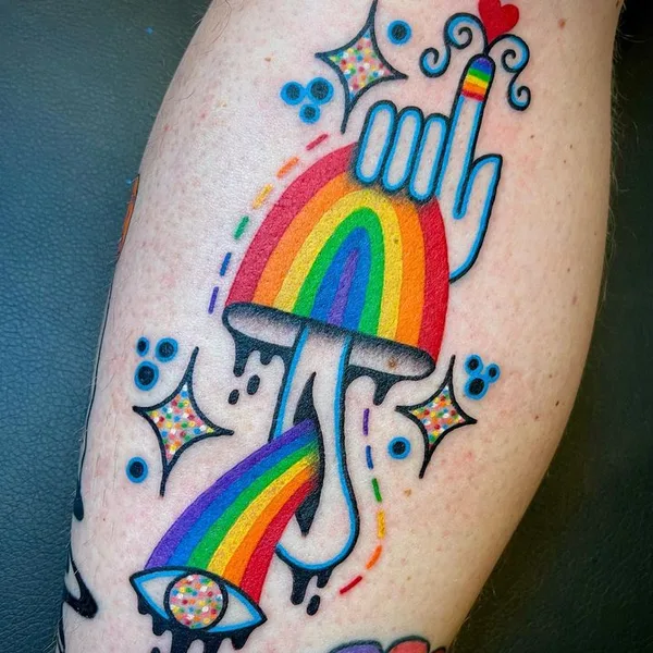 avant-garde tattoo by Winston The Whale in Portland