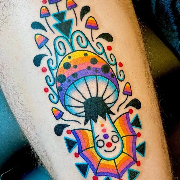avant-garde tattoo by Winston The Whale in Portland