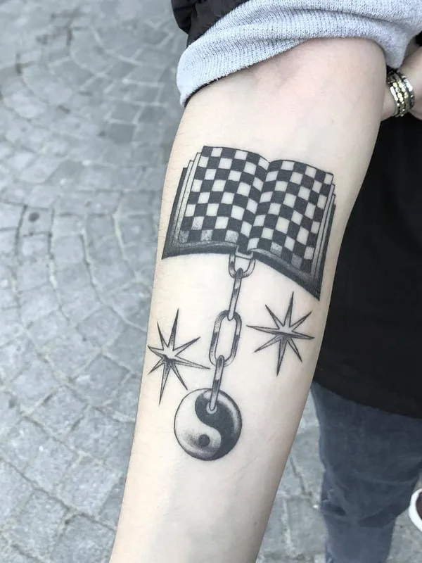 black and grey blackwork татуировка на forearm #29067 | Тату мастер Jose Mendonza