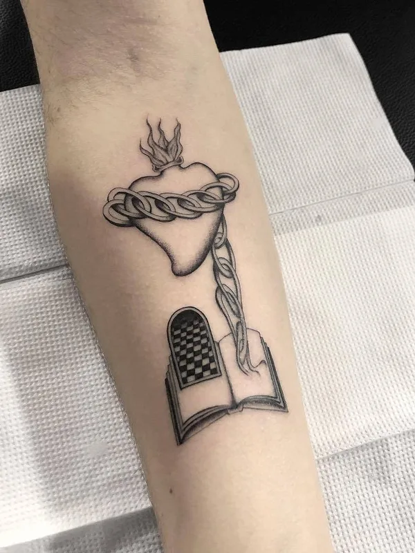 black and grey blackwork татуировка на forearm #29065 | Тату мастер Jose Mendonza