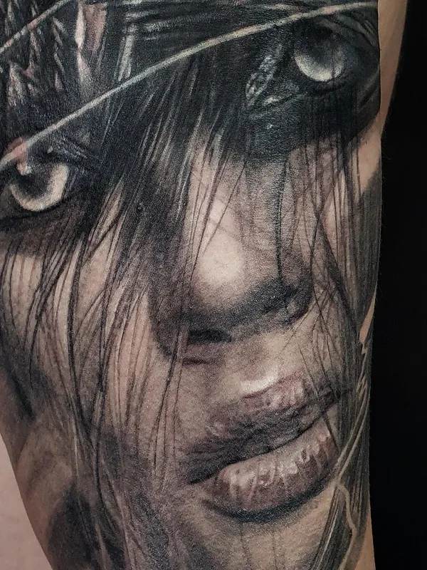 female black and grey realism tattoo auf forearm #53070 | Tätowierer Роман Захарченко