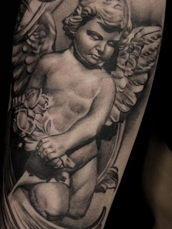 black and grey realism tattoo auf forearm #53064 | Tätowierer Роман Захарченко