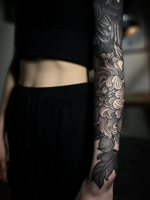 engraving tattoo by Alexander Grim in Praha