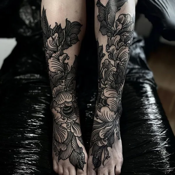 engraving tattoo by Alexander Grim in Praha