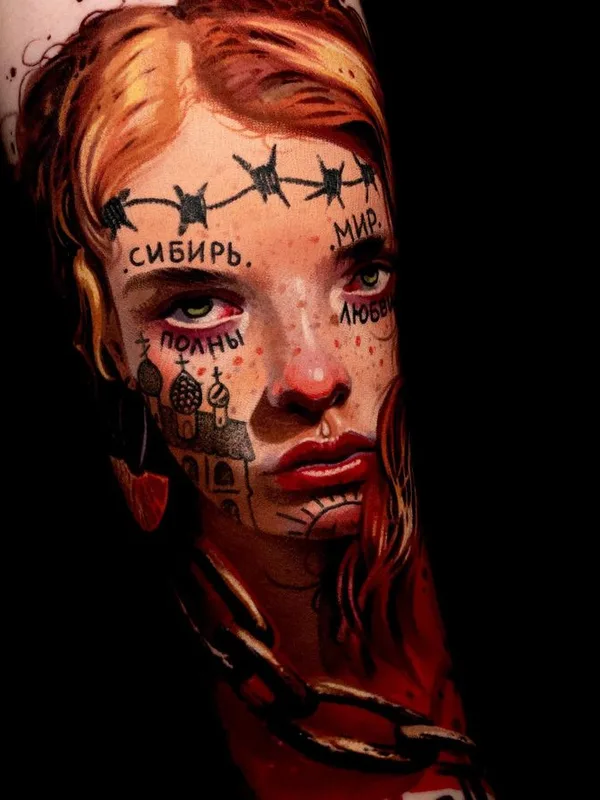 female color realism татуировка на forearm #65185 | Тату мастер Андрей Колбасин