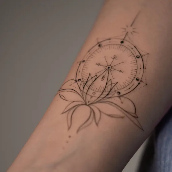 Ornamental tattoo by Элеонора Джен in Saint Petersburg