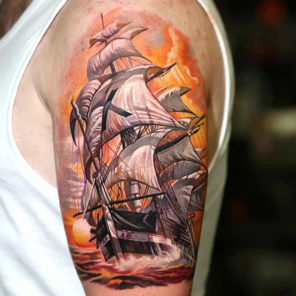 Portrait tattoo by Dongkyu Lee (Qtattoo) in Seoul