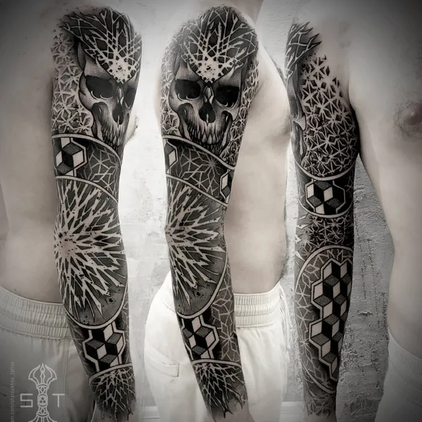 Dotwork tattoo by Никита Шероухов in Moscow