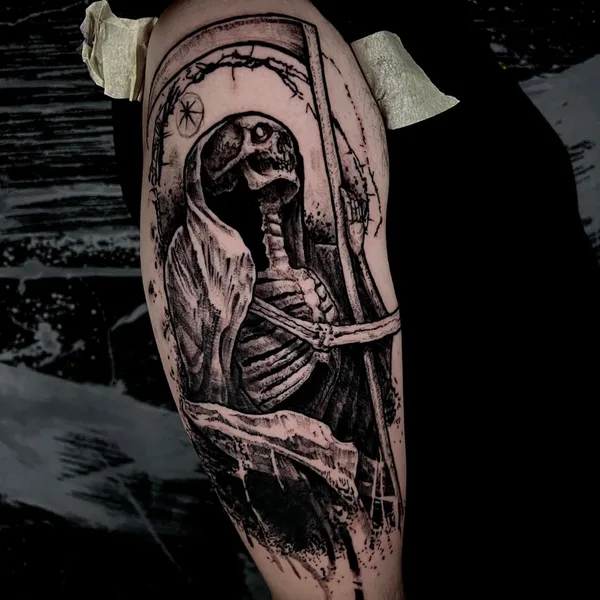 avant-garde tattoo by Sabin Aliosa in Iaşi