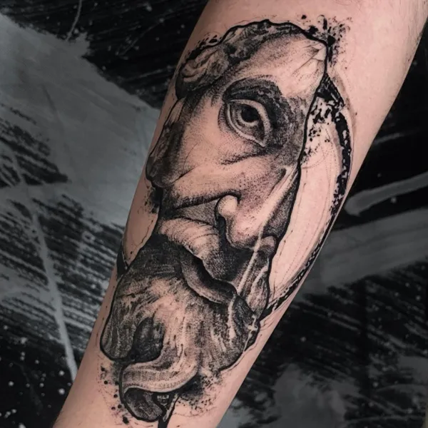 avant-garde tattoo by Sabin Aliosa in Iaşi