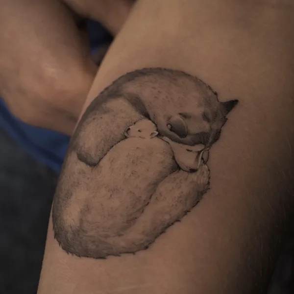 whipshading tattoo by Яна Гуревич in Москва