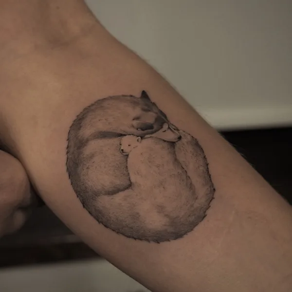 whipshading tattoo by Яна Гуревич in Москва