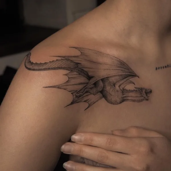 whipshading tattoo by Яна Гуревич in Москва