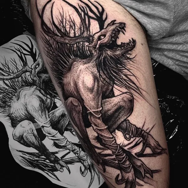 Horror tattoo by Tessa Von