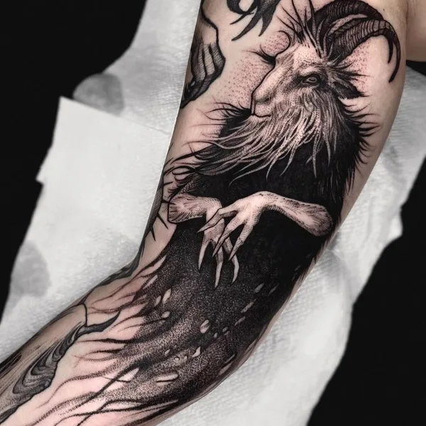 Horror tattoo by Tessa Von