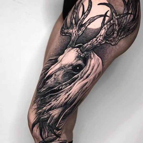 Horror tattoo by Tessa Von