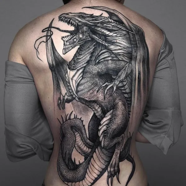 Horror tattoo by Tessa Von