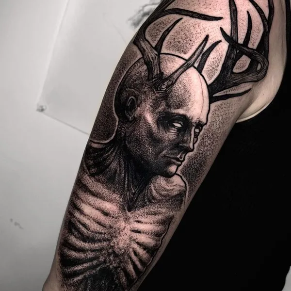 Horror tattoo by Tessa Von