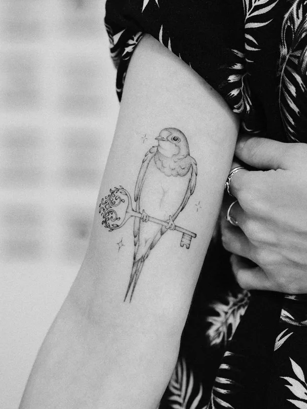 black and grey fineline Tatuaggio su forearm #66729 | Tatuatore korovles
