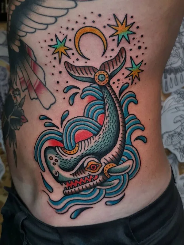 color old school Tatuagem em side #66745 | Tatuador Luka Vučetić