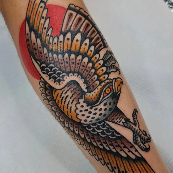 Traditional tattoo by Luka Vučetić in Rijeka