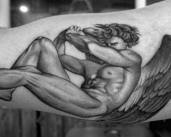 black and grey black and grey Tatuaggio su forearm #66781 | Tatuatore Anja Ferencic