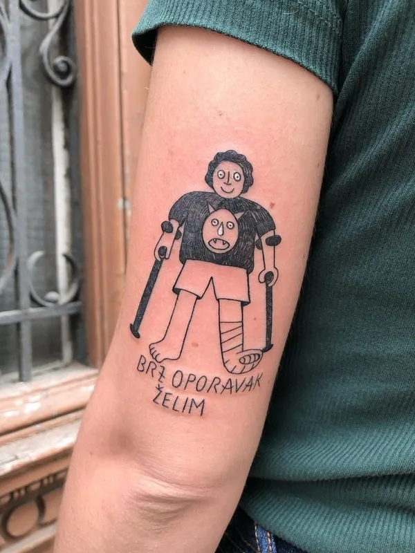 black sketch Tatuagem em forearm #66794 | Tatuador erol_sjajni