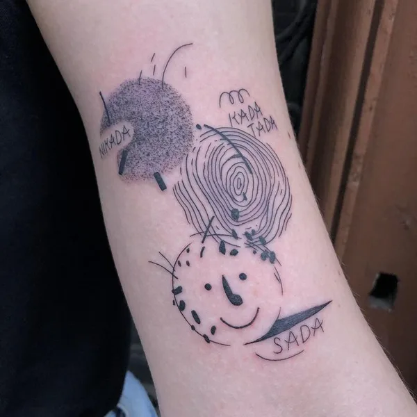 Illustrative tattoo by erol_sjajni in Zagreb
